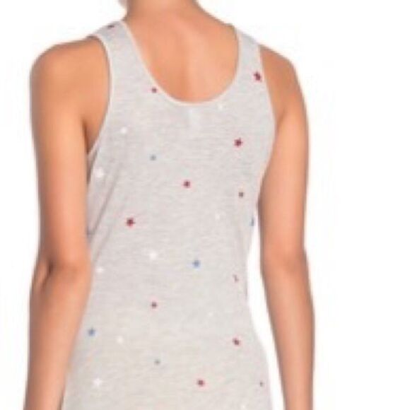 NWOT Alternative Apparel Gray Racerback Bodycon Stars Maxi Dress Sz XS - Picture 2 of 6